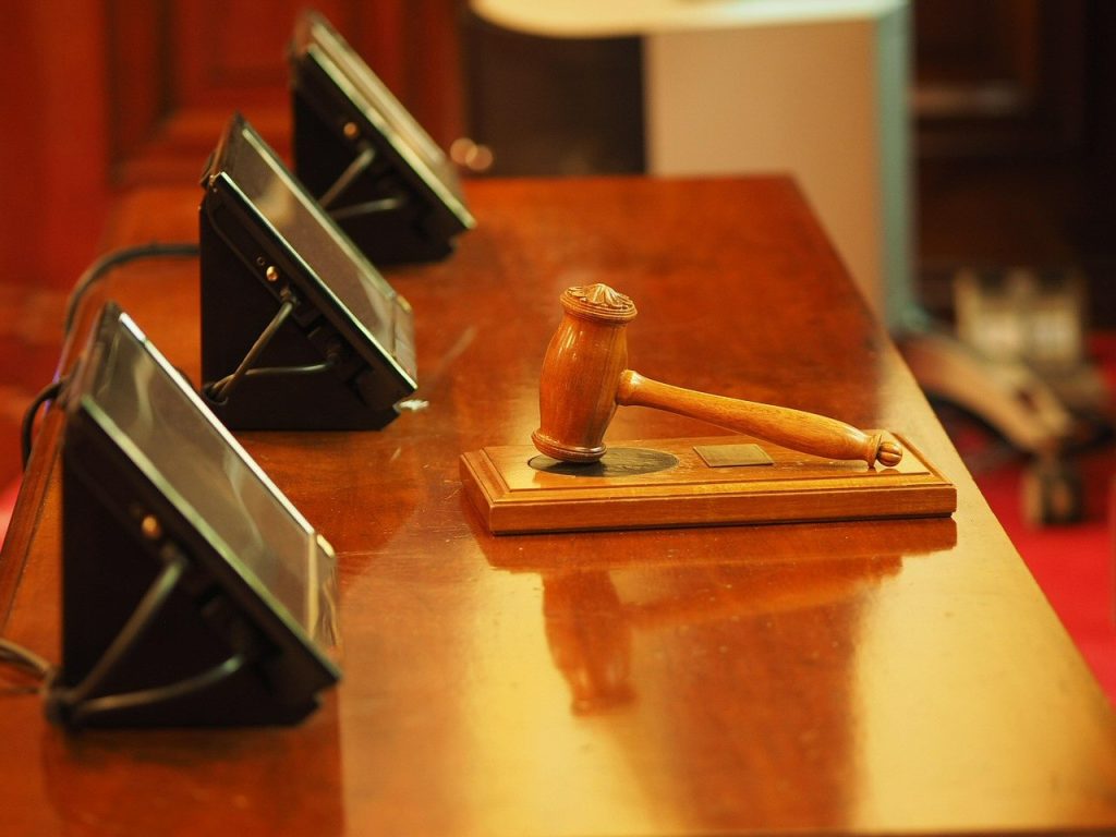Gavel and ipads